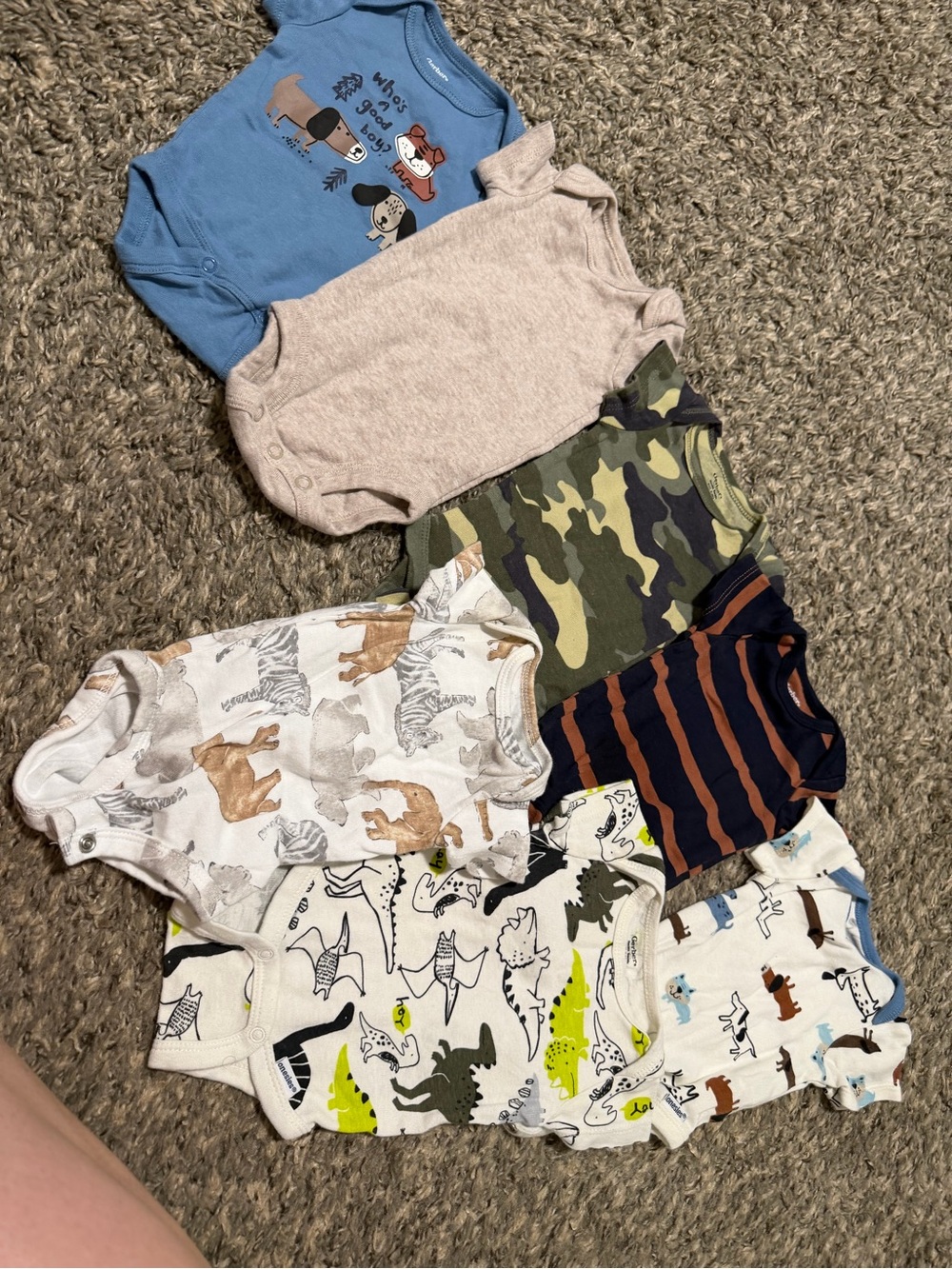 Baby Boys Multi-Pack Cotton Bodysuits